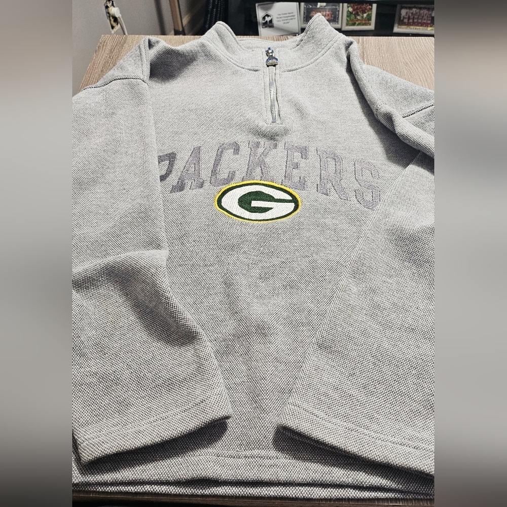 Vintage 90s Mens Green Bay Packers quarter zip pullover "pro player"
